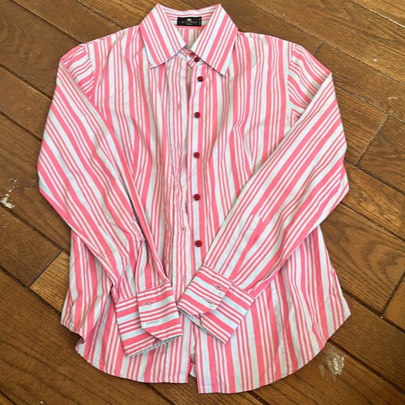 Etro Tops - ETRO slim fit striped button down